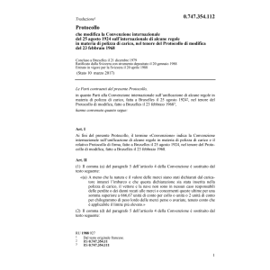 Modif.Conv. int.regole polizza di carico