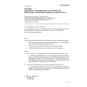 Protokoll zum Athener Übereinkommen von