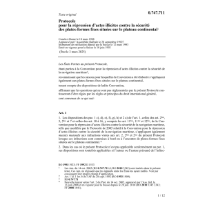 Prot. sécurité plates-formes fixes