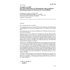Prot. Sicherheit Seeschifffahrt