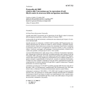 Prot. sicurezza navigazione marittima