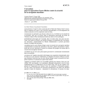 Convention pour la repression d'actes il