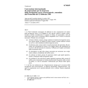 Conv. internazionale EUROCONTROL