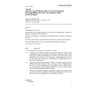 Acc.CH-Cap-Vert trafic aérien lignes