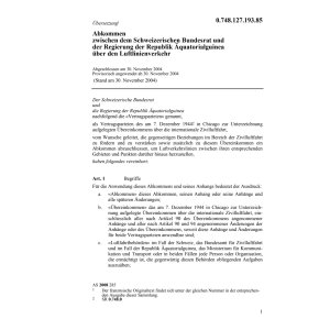 Abk. CH-Äquatorialguinea Luftlinienverk.