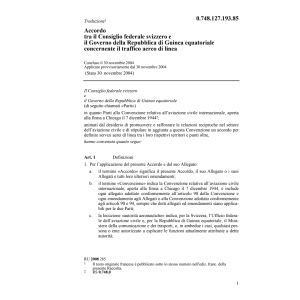 Acc.CH-Rep.Guinea equatoriale traffico