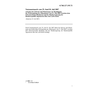 CH - Montenegro Luftverkehr 10.07.07