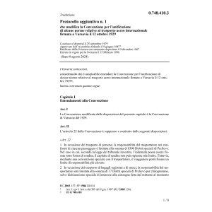 Protocollo agg. n. 1 norme aereo intern