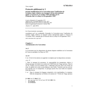 Protocolle add no 2 régles aérien intern