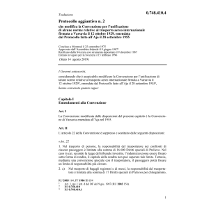 Protocollo agg n. 2 norme aereo intern