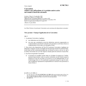 Conv. infractions actes à bord aéronefs