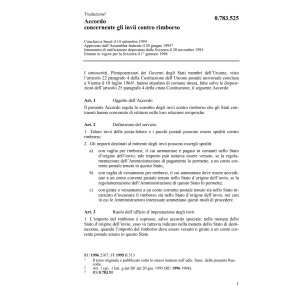 Acc. gli invii contro rimborsa