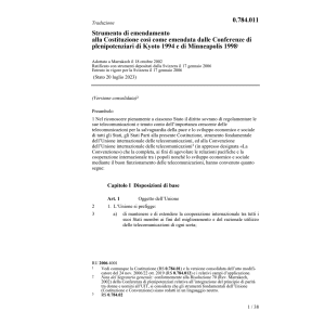 Strumento emendamento Kyoto Costituzione