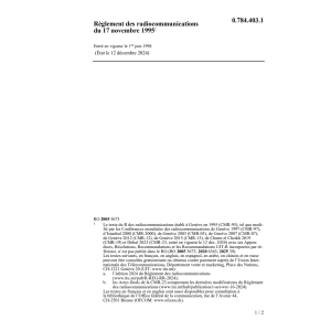 R radiocommunications