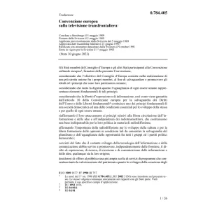 Conv. europea televisione transfront.