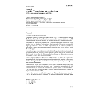 Acc organisation intern. Télécommun.