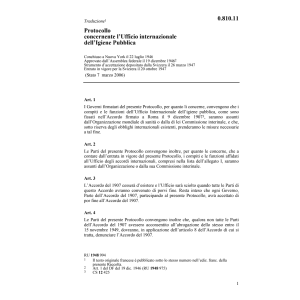 Protocollo 22 luglio 1946 Ufficio intern