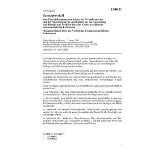 Zusatzprotokoll ÜK Menschenrechte