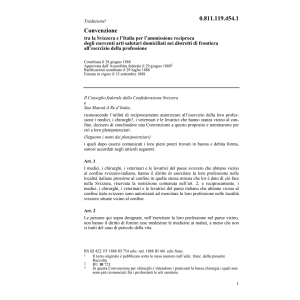Convenz. 28 giugno 1888 CH-I ammissione