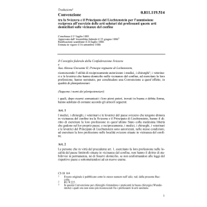 Convenz. 1o luglio 1885 CH-PL ammissione