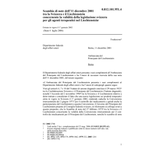Scambio note Liechtenstein leg.terapeut.