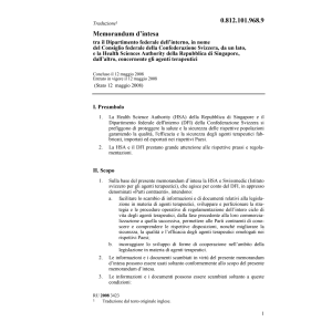 Mem.intesa agenti terapeutici Singapore