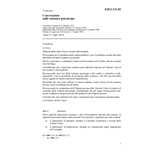Conv. 21 febbraio 71 sostanze psicotrope