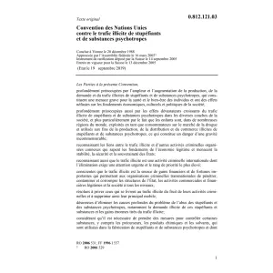 Conv.trafic stupéfiants subst.psychotr.