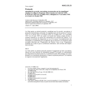 Protocole 11 décembre 1946 amendant acc.