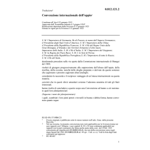Convenz. internaz. oppio 23 gennaio 1912