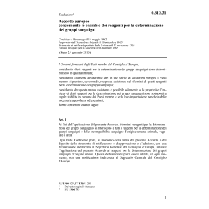 Acc.europ.14 maggio 1962 scambio determi