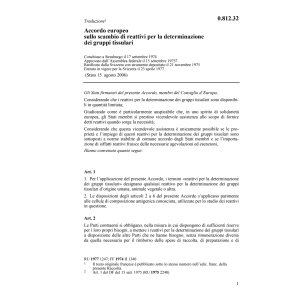 Acc.europ. scambio reattivi gruppi tissu