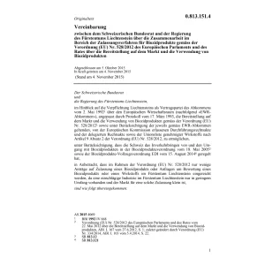 Vereinb. CH-FL Biozidprodukten 98/8/EG