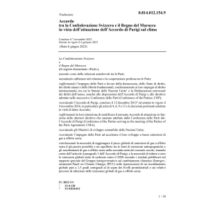 Acc. Marocco dell’Acc. di Parigi
