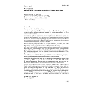 Conv.effets accidents industriels