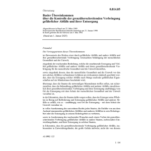 Basl.Uebereink. Verbringung gef. Abfälle