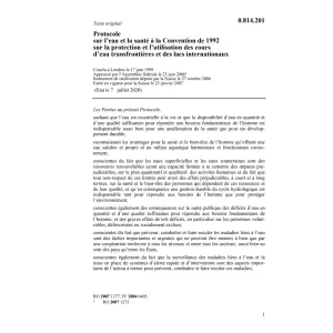 Prot  l'eau + santé lacs internationaux