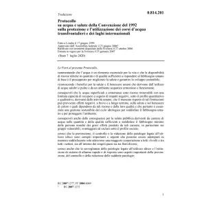 Prot acqua + salute laghi internazionali