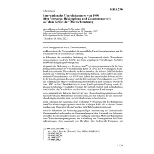 Int.Uebereink. Bekämpfung Oelverschmutz