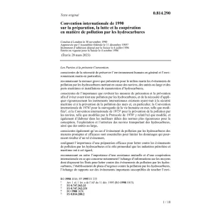 Conv.Intern. lutte par les hydrocarbures