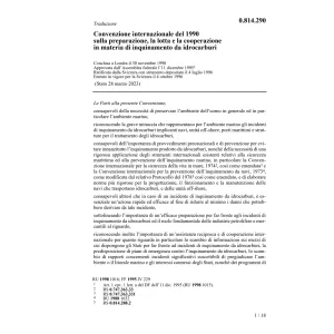 Con.intern. lotta inquinamento idrocarb.