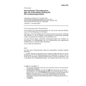 Intern. Uebereink. Haftung Oelverschmutz