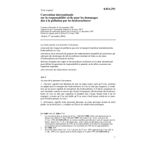 Conv.int. responsabilité civ. dommages