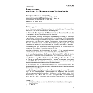 Übereink.Schutz Meeresumwelt