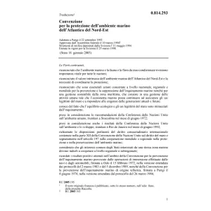 Conv.prot.ambiente marino l'Atlantico