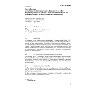 Vereinb. CH-FL Strahlenschutz