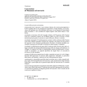 Conv. di Minamata sul mercurio