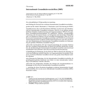 Internat.Gesundheitsvorschriften (2005)