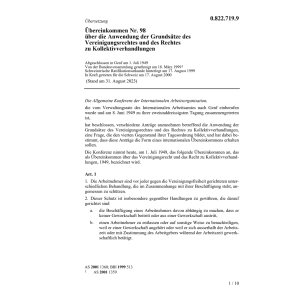 Ueberein. Vereinigungsrecht Kollektivver