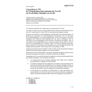 Conv. produits chimiques au travail